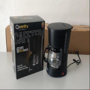 Cafetera Eléctrica Coventry de 6 Tazas Negra