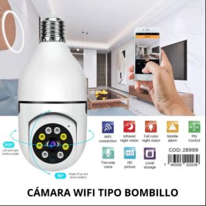 Cámara Wifi Tipo Bombillo