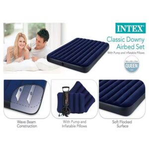 Colchón de Aire INTEX 60X80 + Almohadas e Inflador