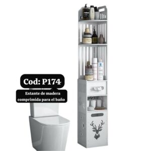 Estante Para el Baño de Madera Comprimida