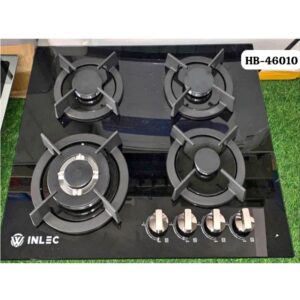 Estufa Empotrable INLEC Negra 4 Hornillas