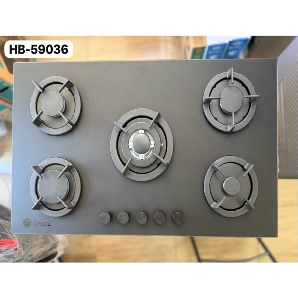 Estufa Empotrable INLEC en Cristal 5 Hornillas