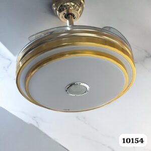 Lámpara Abanico Bluetooth Dorada